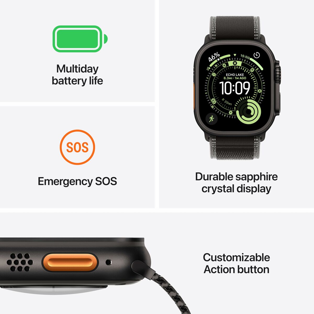 Smartwatch Apple Black 49 mm